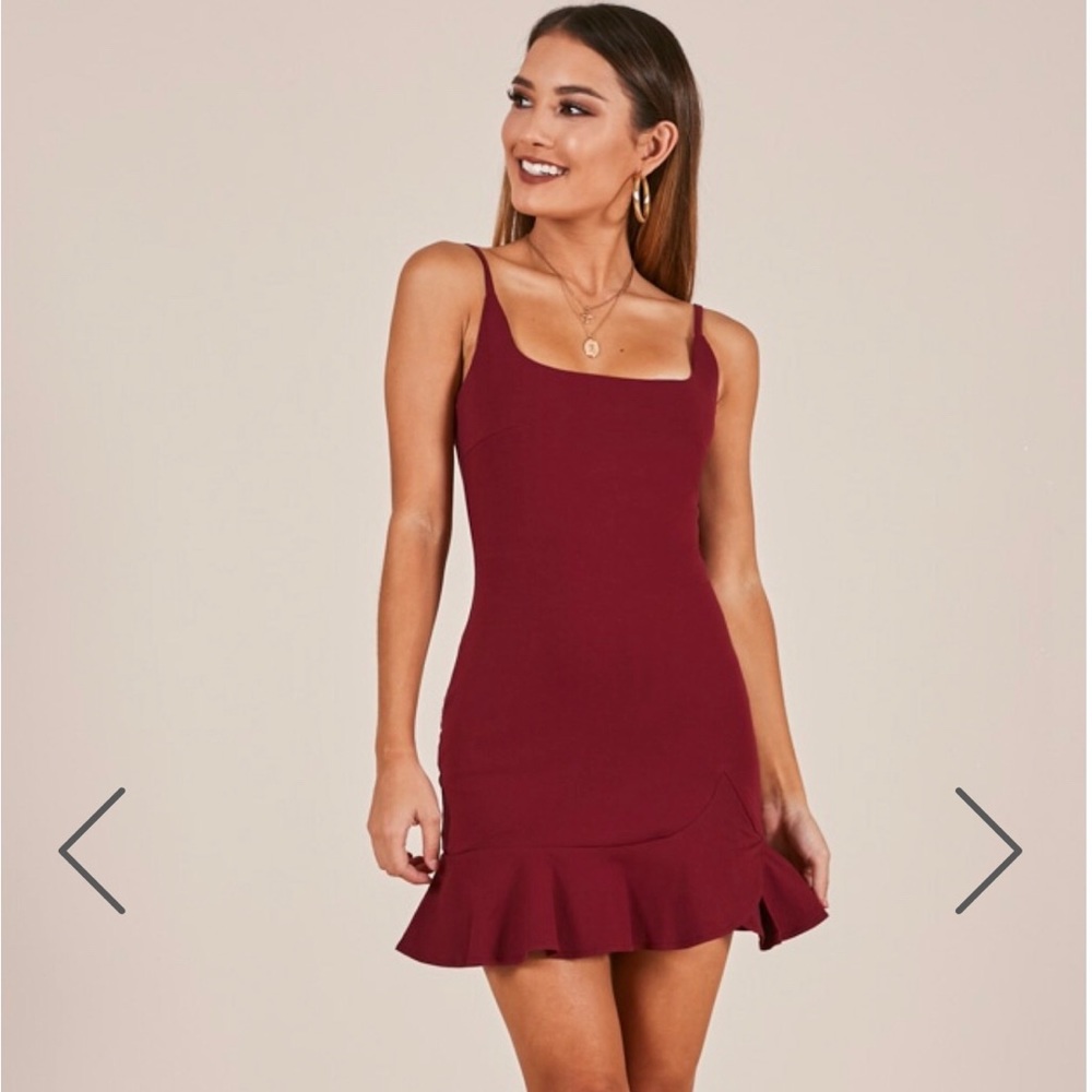 Showpo wine mini dress